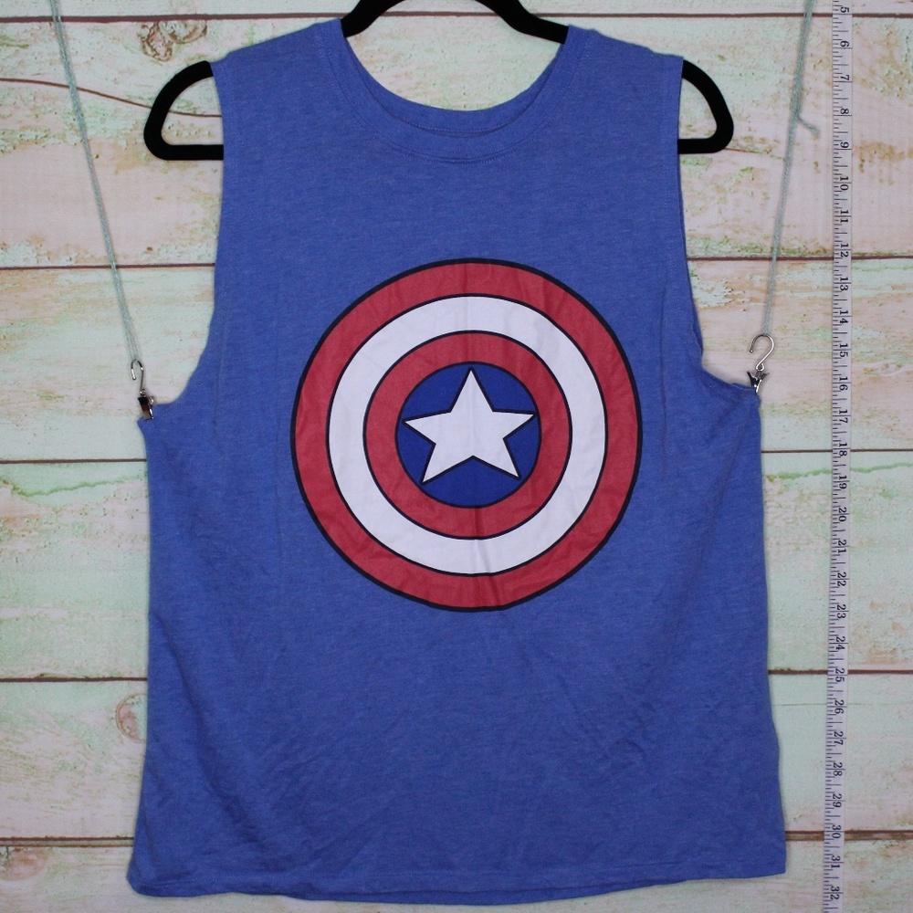 Marvel Captain America Workout Tank, XXL
